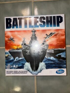 Battleship Board Game by Hasbro - Navy Blue, Orange